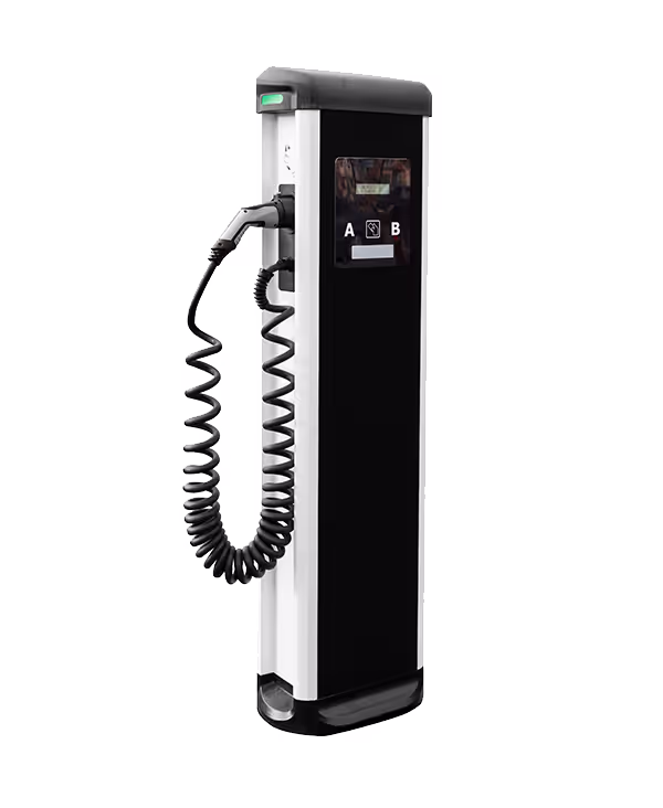 Full view of EV charging station